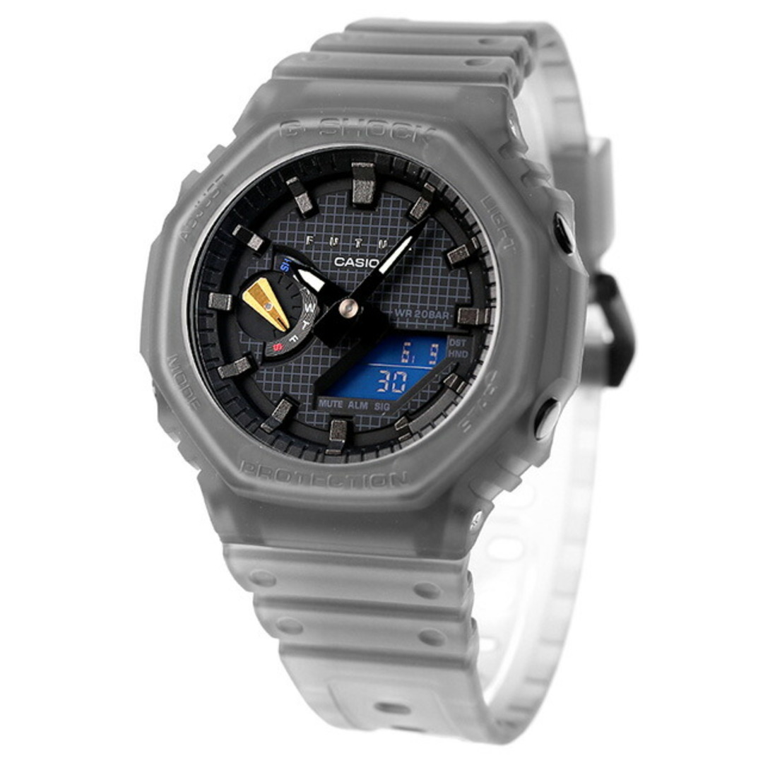 カシオ CASIO G-SHOCK 腕時計 メンズ GA-2100FT-8ADR Gショック FUTURコラボレーションモデル クオーツ ブルー/ブラックxブラックスケルトン アナデジ表示