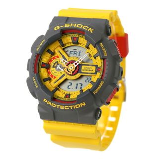 カシオ(CASIO)の【新品】カシオ CASIO G-SHOCK 腕時計 メンズ GA-110Y-9ADR Gショック 110シリーズ クオーツ 液晶/イエローxイエロー アナデジ表示(腕時計(アナログ))