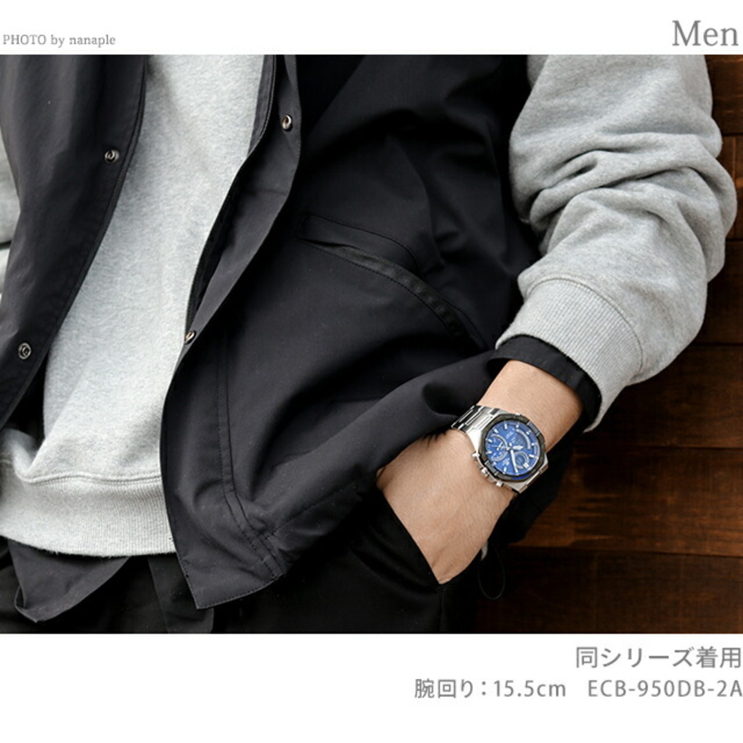 CASIO(カシオ)の【新品】カシオ CASIO EDIFICE 腕時計 メンズ ECB-950DC-1ADR エディフィス ECB-900シリーズ ソーラー ブラックxブラック アナデジ表示 メンズの時計(腕時計(アナログ))の商品写真