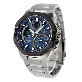 カシオ(CASIO)の【新品】カシオ CASIO EDIFICE 腕時計 メンズ ECB-950DB-2ADR エディフィス ECB-900シリーズ ソーラー ネイビーxシルバー アナデジ表示(腕時計(アナログ))