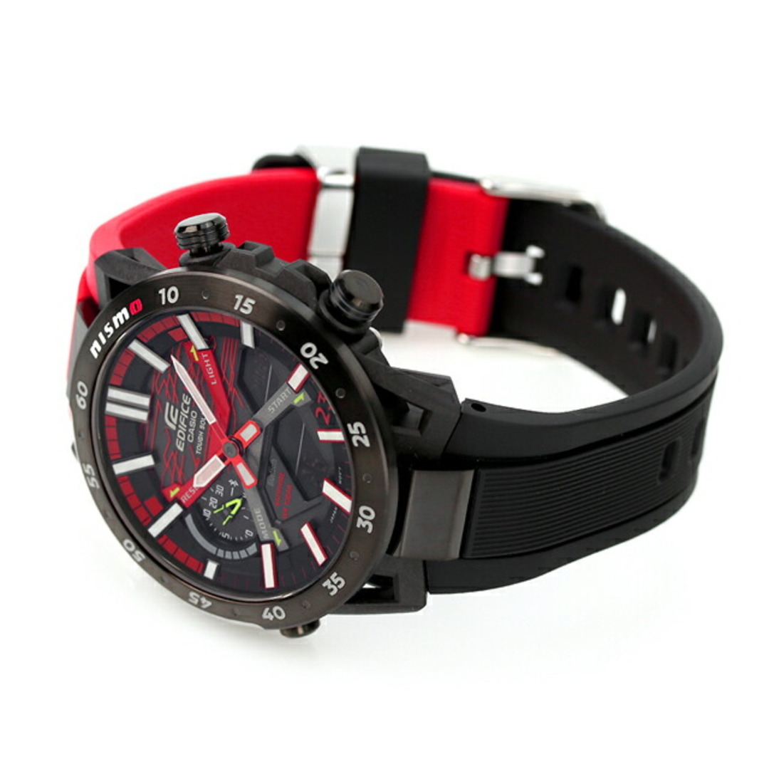 CASIO(カシオ)の【新品】カシオ CASIO EDIFICE 腕時計 メンズ ECB-2000NIS-1ADR エディフィス ソーラー ブラックxレッド/ブラック アナデジ表示 メンズの時計(腕時計(アナログ))の商品写真