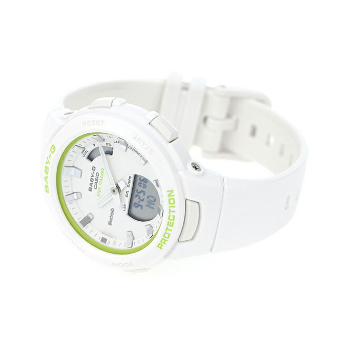 カシオ CASIO Baby-G 腕時計 レディース BSA-B100SC-7ADR ベビーG ジースクワッド クオーツ 液晶/ホワイトxホワイト アナデジ表示 2