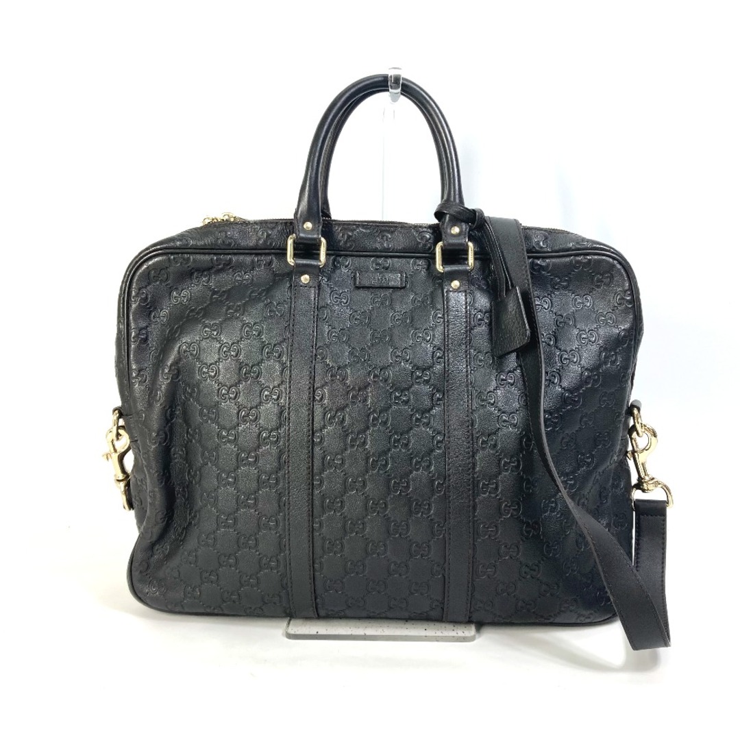 グッチ GUCCI グッチシマ GG 208463 トートバッグ ハンドバッグ カバン 2WAY ショルダーバッグ ビジネスバッグ レザー  ダークブラウン | フリマアプリ ラクマ