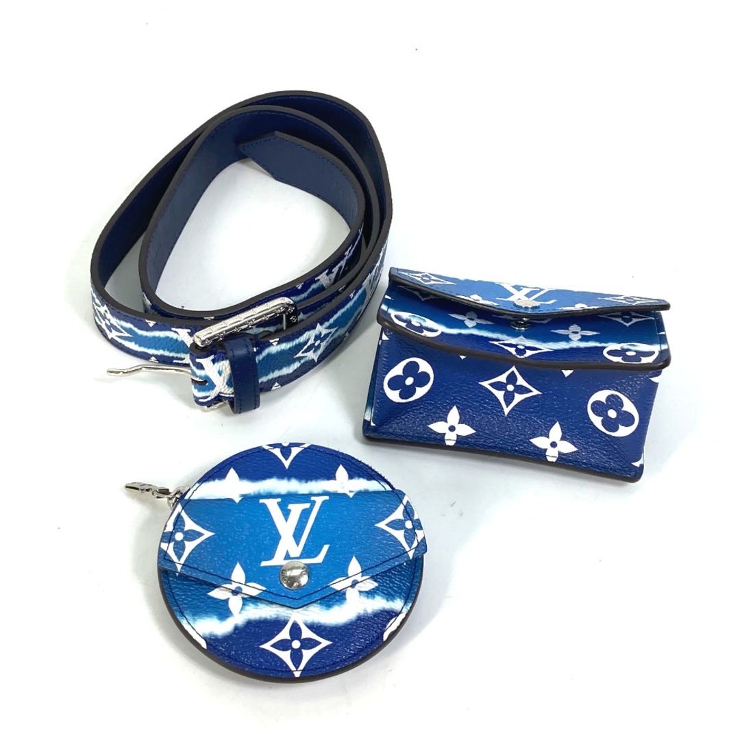 ルイヴィトン LOUIS VUITTON ベルト・デイリー マルチポケット M0253W モノグラムエスカル ベルトバッグ カバン  ウエストバッグ キャンバス ブルー 未使用