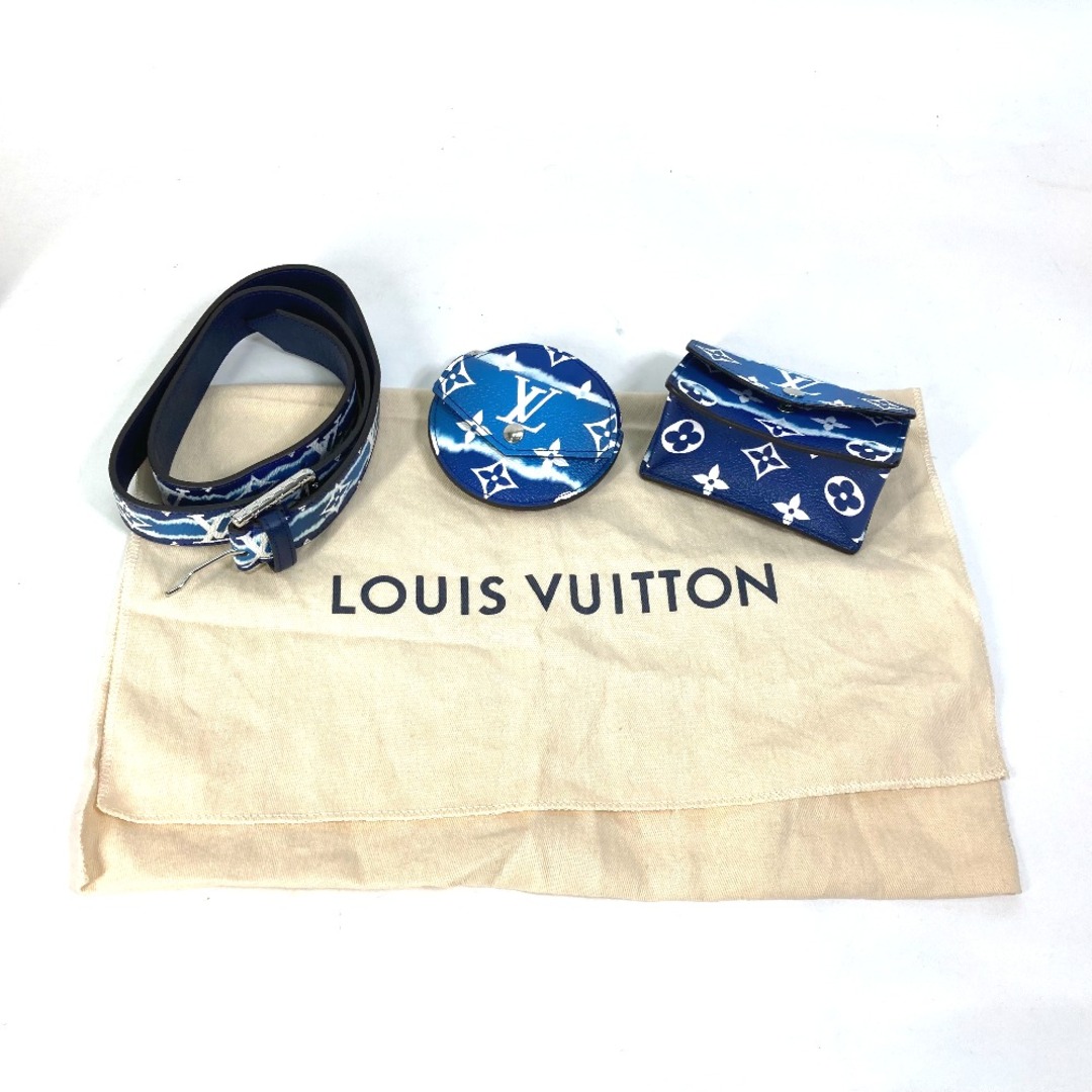 ルイヴィトン LOUIS VUITTON ベルト・デイリー マルチポケット M0253W モノグラムエスカル ベルトバッグ カバン ウエストバッグ  キャンバス ブルー 未使用