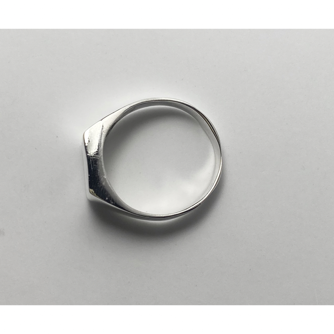 スクエア　シグネット　印台　silver925リング　クッションポリッシュeもt メンズのアクセサリー(リング(指輪))の商品写真