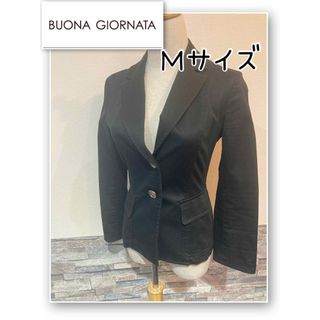 ボナジョルナータ(BUONA GIORNATA)のBUONA GIORNATA テーラード ジャケット ブラック Ｍサイズ 美品(テーラードジャケット)