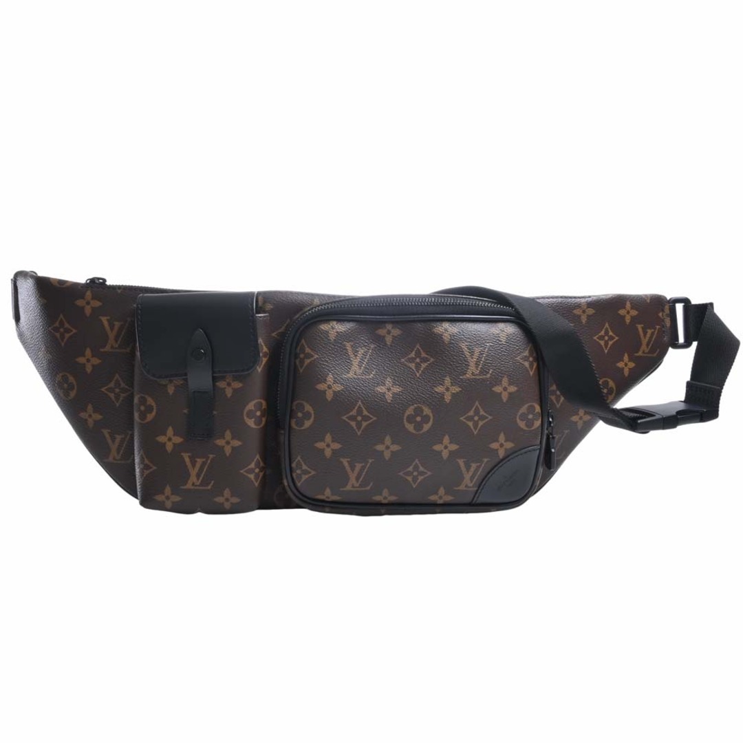 LOUIS VUITTON ルイヴィトン モノグラム マカサー クリストファー バムバッグ ショルダーバッグ ボディバッグ M45337 ブラウン/ブラック by