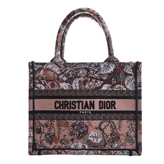 クリスチャンディオール Christian Dior トロッター 08-BO-0027 ストリートシック ハンドバッグ トートバッグ キャンバス/レザー ブラウン