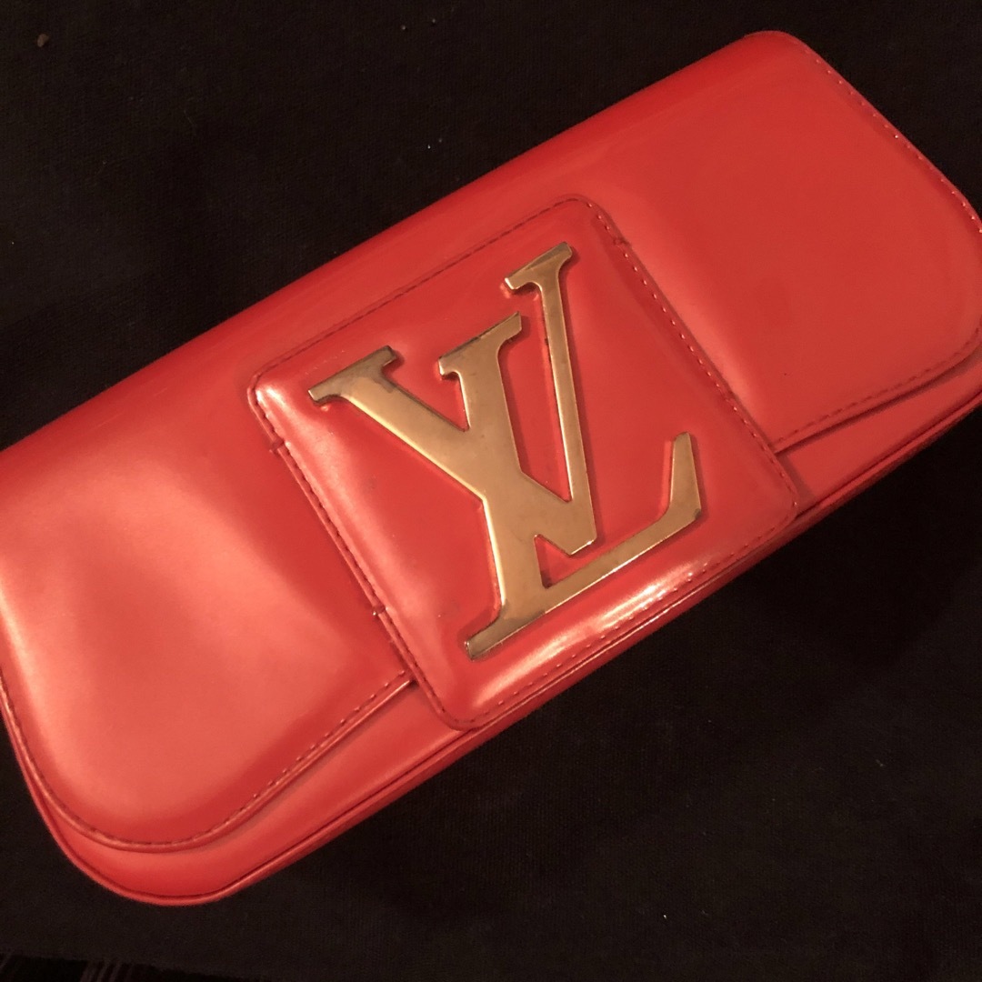 【最終価格】LOUIS VUITTON エナメルクラッチバッグ オレンジ