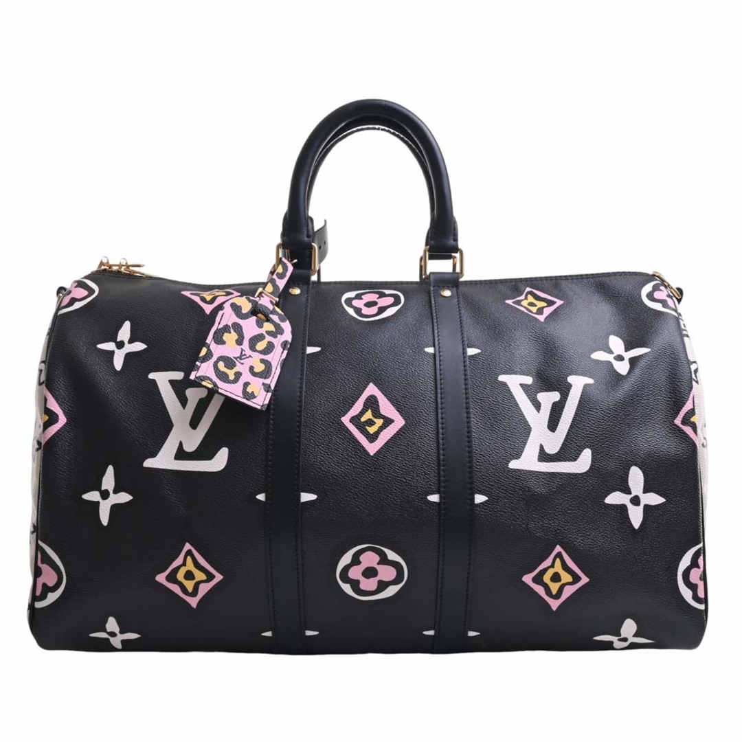 LOUIS VUITTON ルイヴィトン ワイルドアットハート キーポル バンドリエール45 2WAY ハンドバッグ ボストンバッグ M58656 ブラック/マルチカラー by