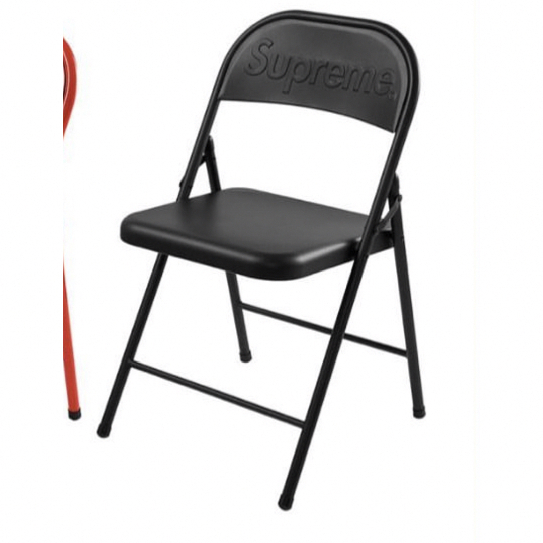 送料無料 Supreme Metal Folding Chair Black 黒