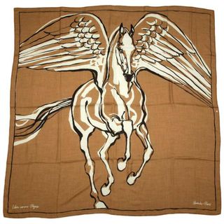 エルメス(Hermes)のエルメス ストール カレ140 カレジェアン Libre Comme Pegase カシミヤ シルク HERMES 2022秋冬(バンダナ/スカーフ)