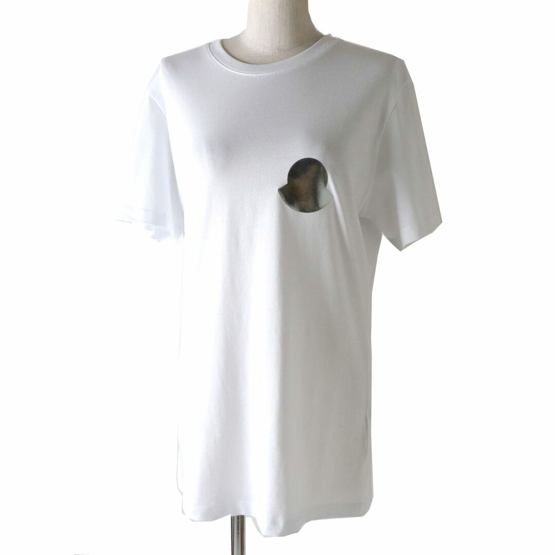 未使用品◎正規品 2020年 モンクレール レディース 胸ロゴ コットン100％ Tシャツ／半袖カットソー ホワイト 白 サイズM タグ付き