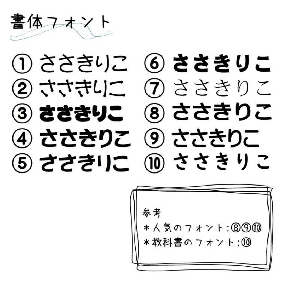 【オーダーページ】お名前シール ゼッケン 縫いつけ アイロン接着 入園入学介護