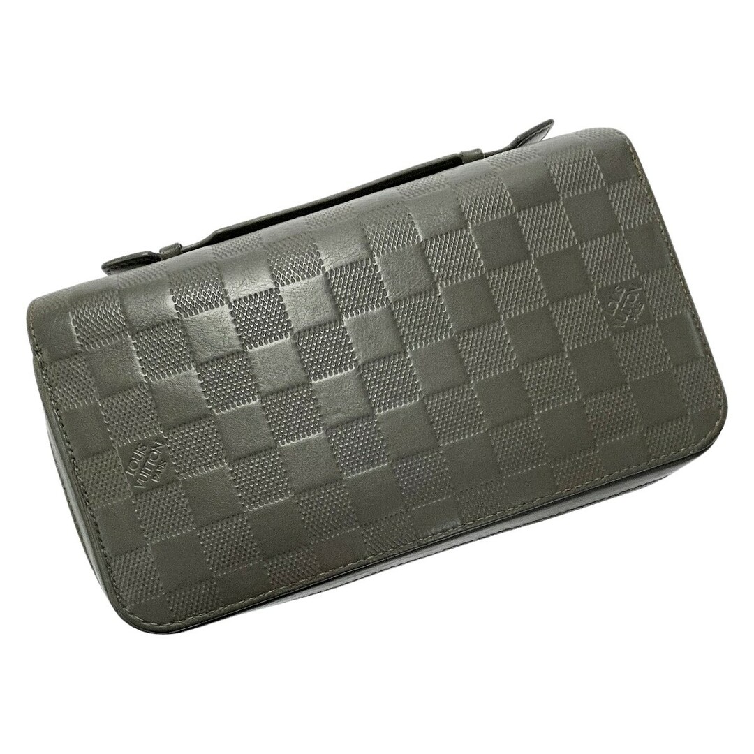 ☆☆LOUIS VUITTON ルイヴィトン ダミエ アンフィニ ジッピーXL N62251 グラニ 長財布 メンズ シルバー金具