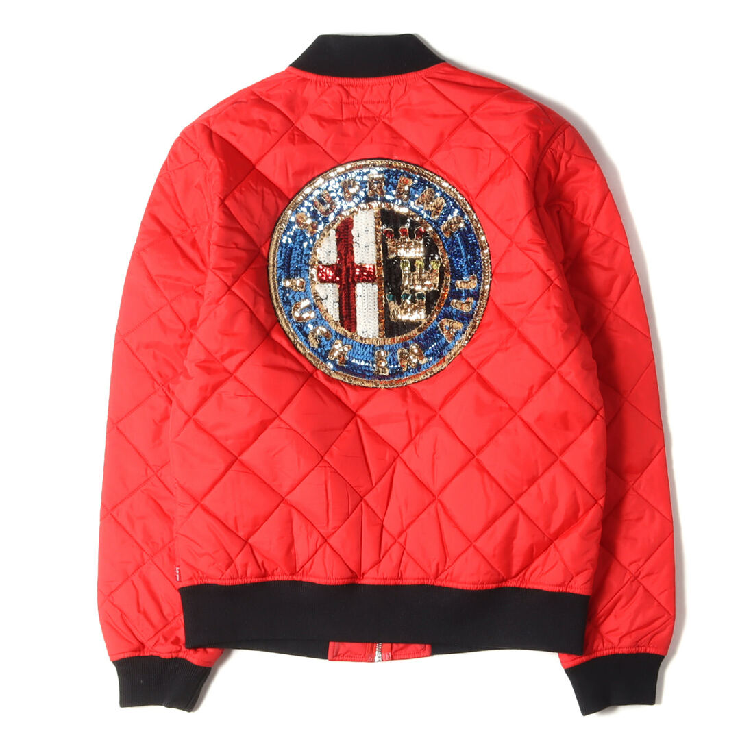 Supreme シュプリーム ジャケット サイズ:M 16SS スパンコール付き キルティング ボンバー ジャケット Sequin Patch Quilted Bomber レッド 赤 アウター ブルゾン【メンズ】のサムネイル