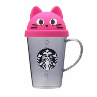 スターバックス(Starbucks)の【新品未使用】ハロウィン2023シリコンリッド耐熱グラスマグキャット384ml(グラス/カップ)