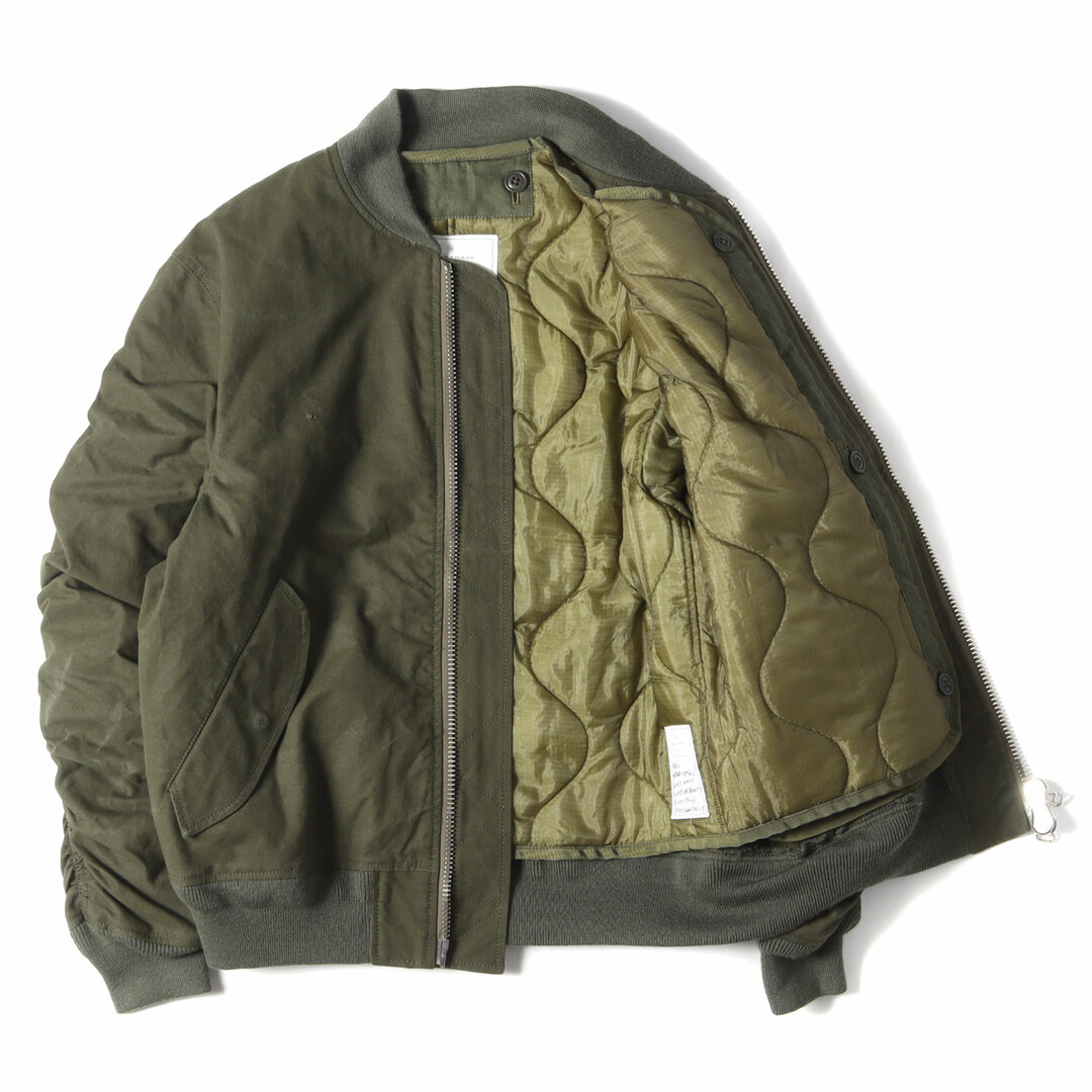 READYMADE レディメイド ジャケット サイズ:2 18AW キルティング付き ヴィンテージテント MA-1 ジェシー ジャケット JESSE JACKET オリーブ アウター ブルゾン コート 【メンズ】【美品】