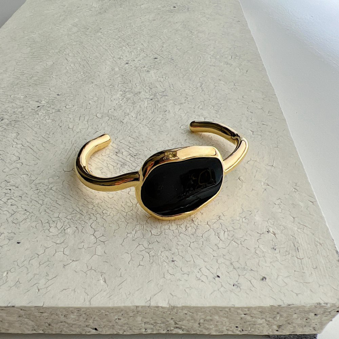 CHIEKO+チエコプラス Lulu bangle † gold black 中古品情報 - dcsh.xoc