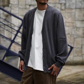 COMOLI - crepuscule 19SS ジップアップモスステッチカーディガンの ...