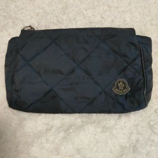 モンクレール(MONCLER)のMONCLER ポーチ カモフラ柄 ブラック×ブラック(ポーチ)