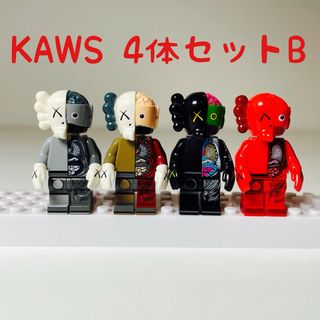 【2点セット】KAWS ブロック ミニフィグ レゴ互換 ベアブリック(新品)