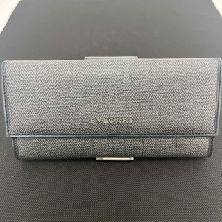 BVLGARI - 未使用品 BVLGARI ウォレット ネイビー 箱付き 298の通販 by ...