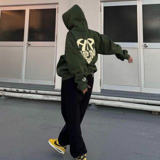 【先行販売】HTH Heart logo hoodie パーカー 新色グリーン緑