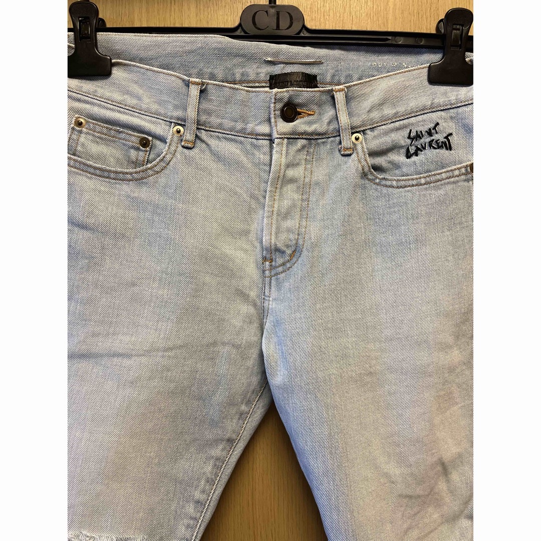 国内正規 18SS Saint Laurent サンローラン クラッシュ デニム
