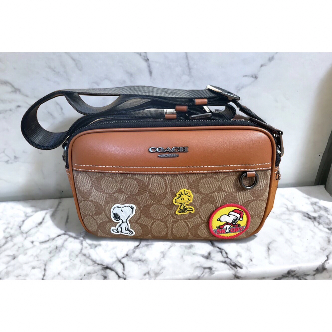 COACH コーチ スヌーピー ピーナッツ ショルダーバッグ 未使用品-