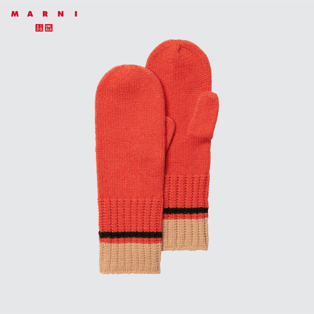 Marni(マルニ)のsale!新品タグ付☆UNIQLO MARUNIマルニ☆ウール混ニットミトン レディースのファッション小物(手袋)の商品写真