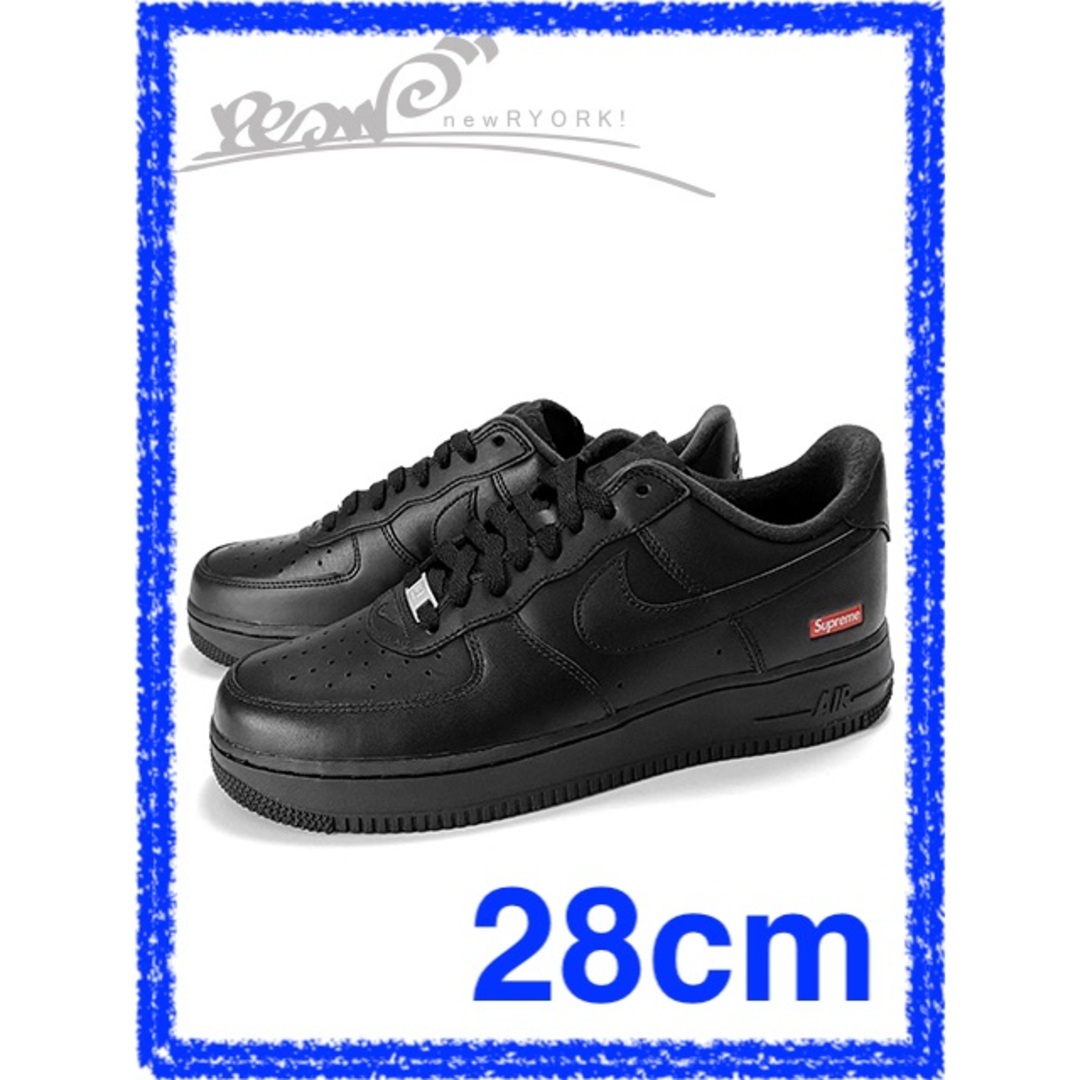 メンズ スニーカー ブラック Supreme シュプリーム NIKE ナイキ Supreme/Nike Air Force 1 Low CU9225-001 シュプリームナイキコラボスニーカーエアフォース1ロー 28cm se1097r