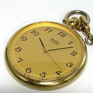 セイコー(SEIKO)の989 SEIKO セイコー 懐中時計 クオーツ式 電池交換済人気 希少(腕時計(アナログ))