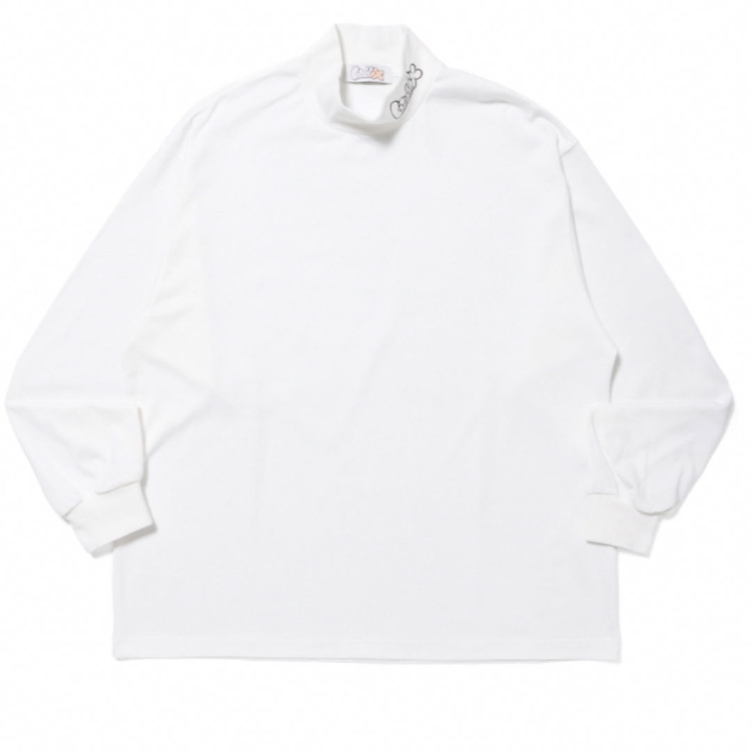 buddix Logo Mock Neck Tee LS ホワイト/Lサイズ