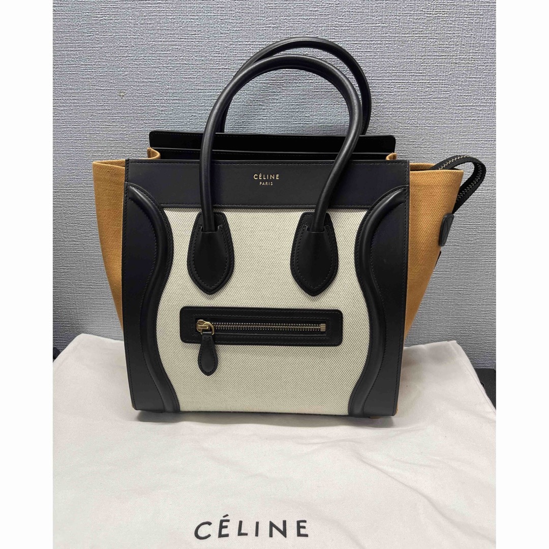 celine - セリーヌCELINE ラゲージ マイクロショッパー キャンバス