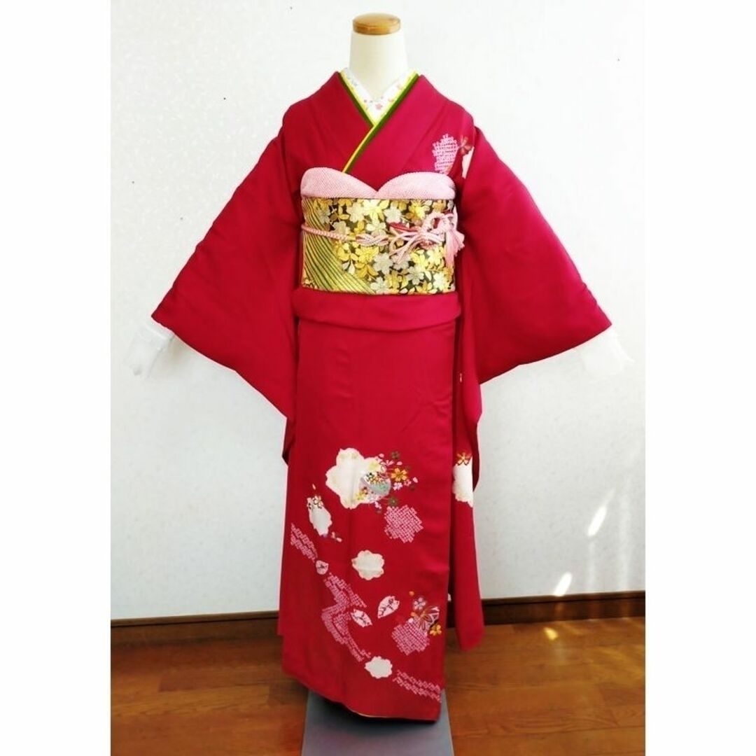 美品】可愛い系 正絹古典柄 逸品 振袖 セットL furi-09の通販 by