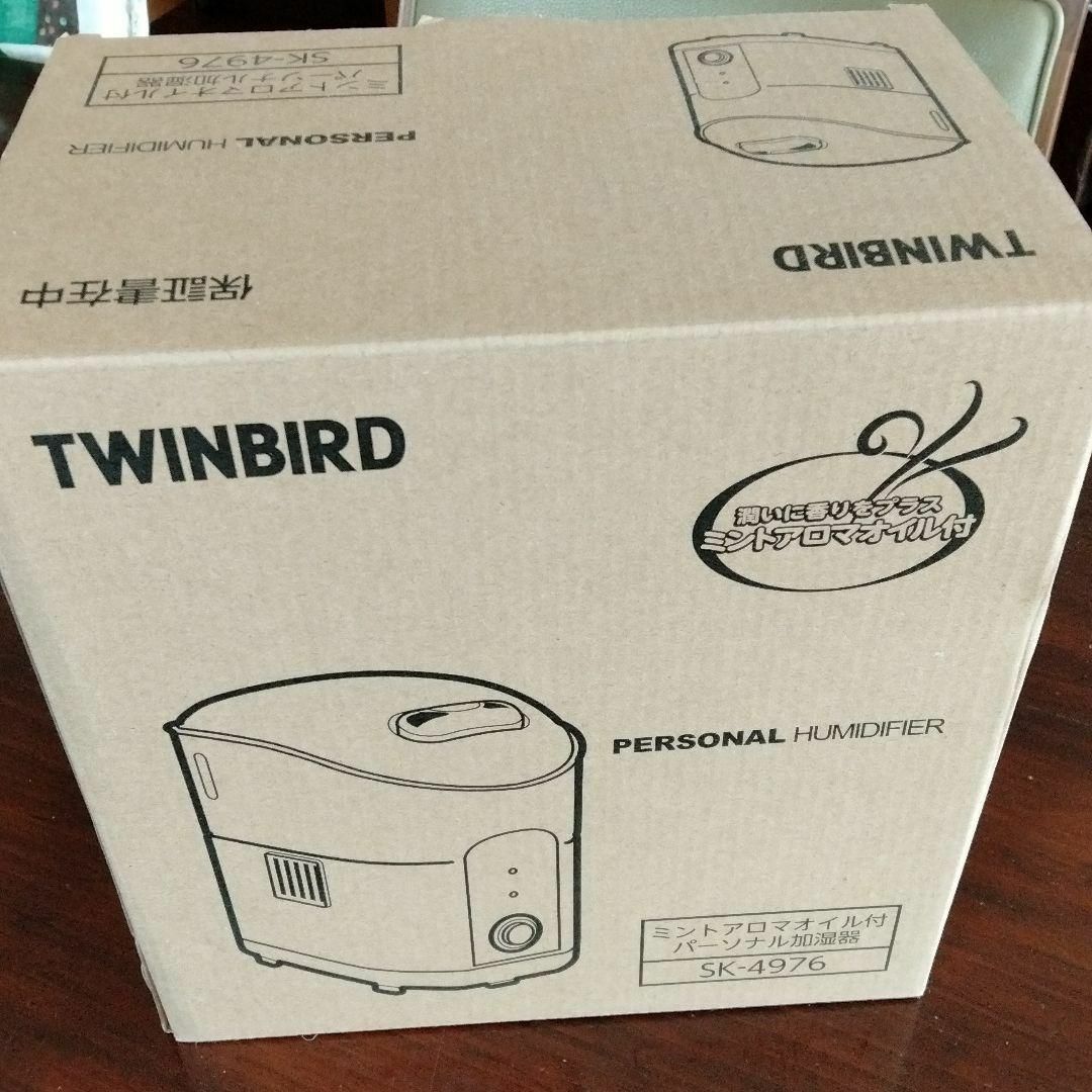 TWINBIRD(ツインバード)のミントアロマオイル付加湿器TWINBIRD SK-4976W スマホ/家電/カメラの生活家電(加湿器/除湿機)の商品写真