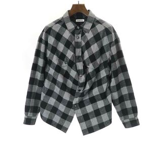 バレンシアガ(Balenciaga)のBALENCIAGA バレンシアガ 20SS SWING CANADIAN SHIRT スウィングチェックシャツ グレー 34(シャツ/ブラウス(長袖/七分))