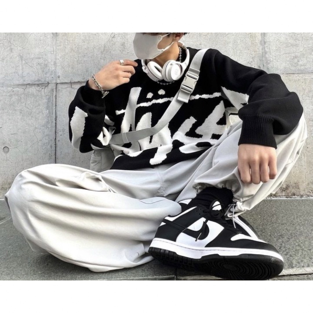 STUSSY - STOCK SWEATER Black Mサイズ