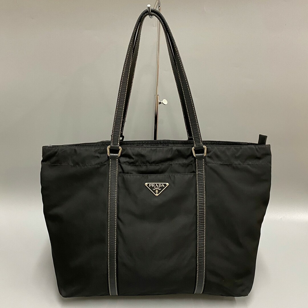 31900円 75649 ビジネスバッグ レザー 金具 PRADA ハンドバッグ プラダ