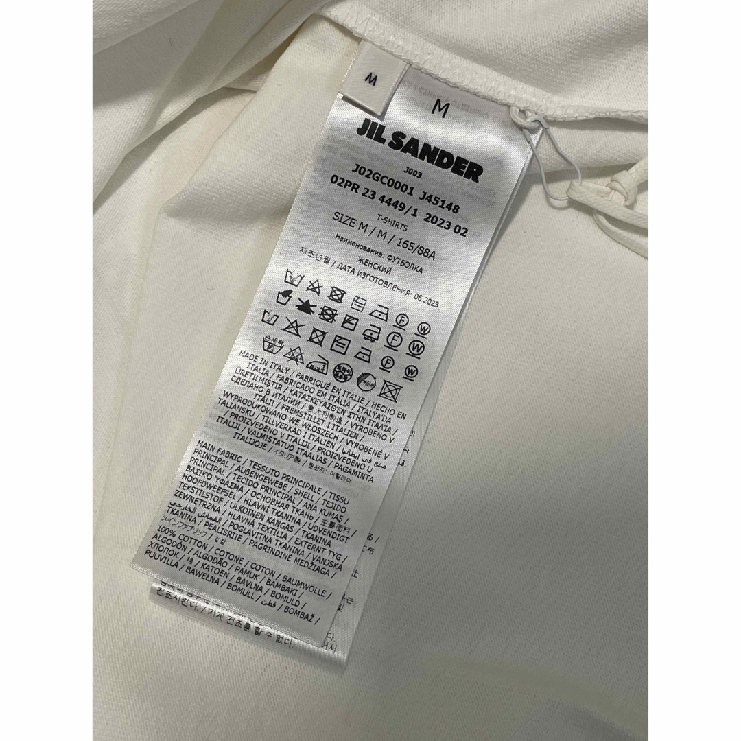 Jil Sander(ジルサンダー)の■ JIL SANDER プリント ロゴ コットン Tシャツ ■ レディースのトップス(Tシャツ(半袖/袖なし))の商品写真