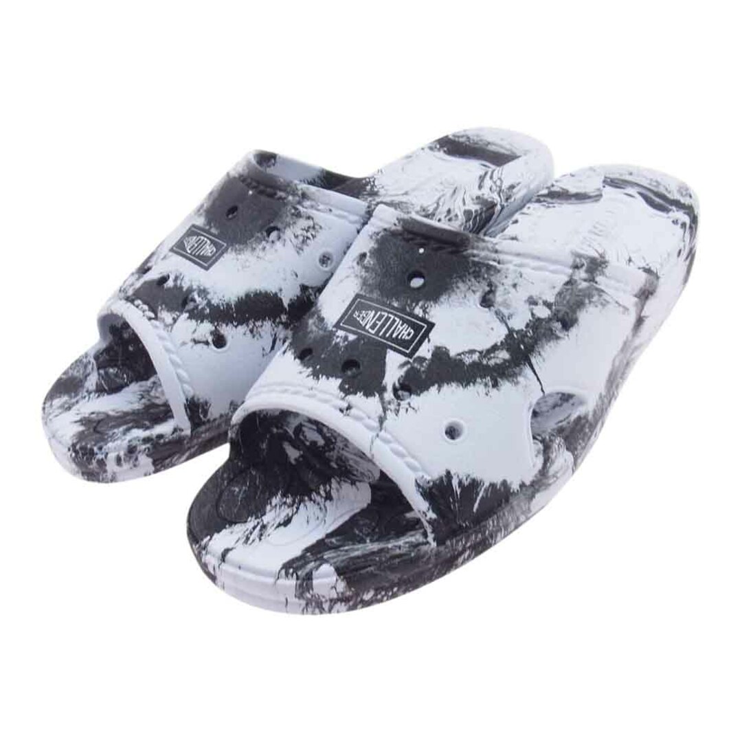 CHALLENGER チャレンジャー サンダル MARBLE TRADITIONAL SANDALS マーブル トラディショナル サンダル ブラック系 ホワイト系 26～27cm【新古品】【未使用】