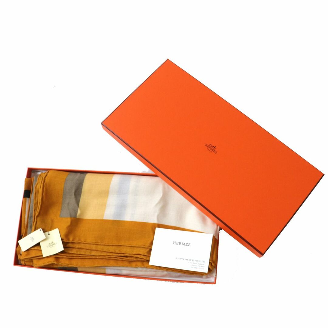 未使用品◎フランス製 HERMES エルメス カレ140 カレジェアン Cheval a la Couverture 馬着とともに カシミヤ×シルク スカーフ 箱・タグ付