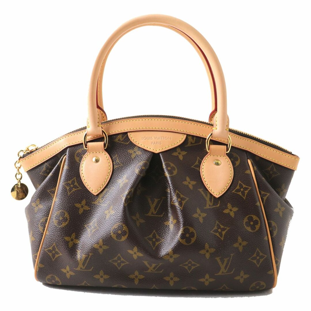 極美品◎フランス製 LOUIS VUITTON ルイヴィトン M40143 ティボリPM レディース レザー使い モノグラム ハンドバッグ ブラウン系 人気♪