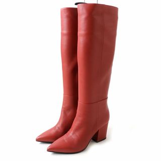 Sergio Rossi - Sergio rossi ロングブーツ スエード 37.5 24.5cm 紫の