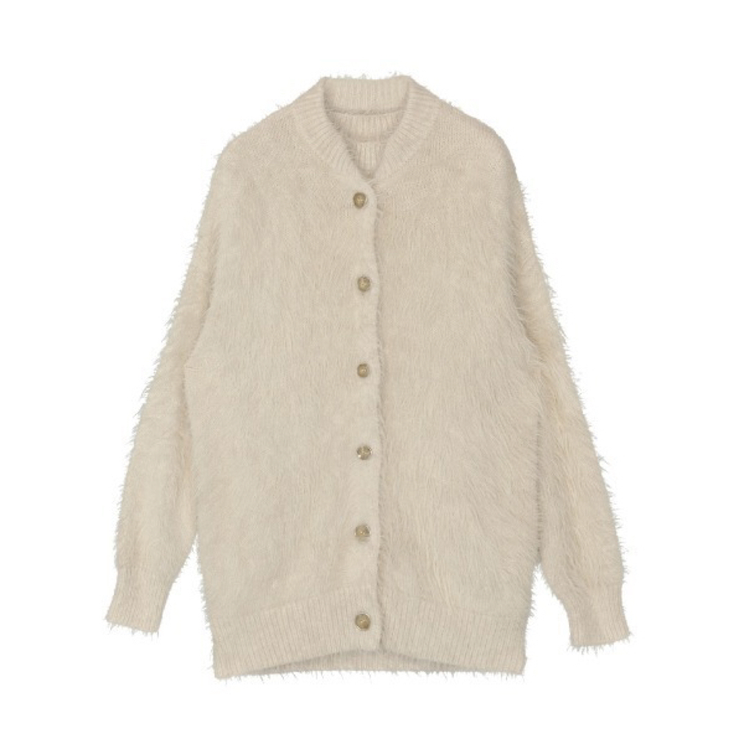 Ameri VINTAGE(アメリヴィンテージ)の【未使用】FEATHER OVER CARDIGAN WITH VEST レディースのトップス(カーディガン)の商品写真