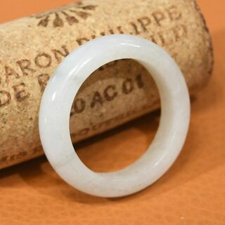 J1035　ヒスイ　翡翠　リング　指輪　19.5号　ミャンマー　ジェイド(リング(指輪))
