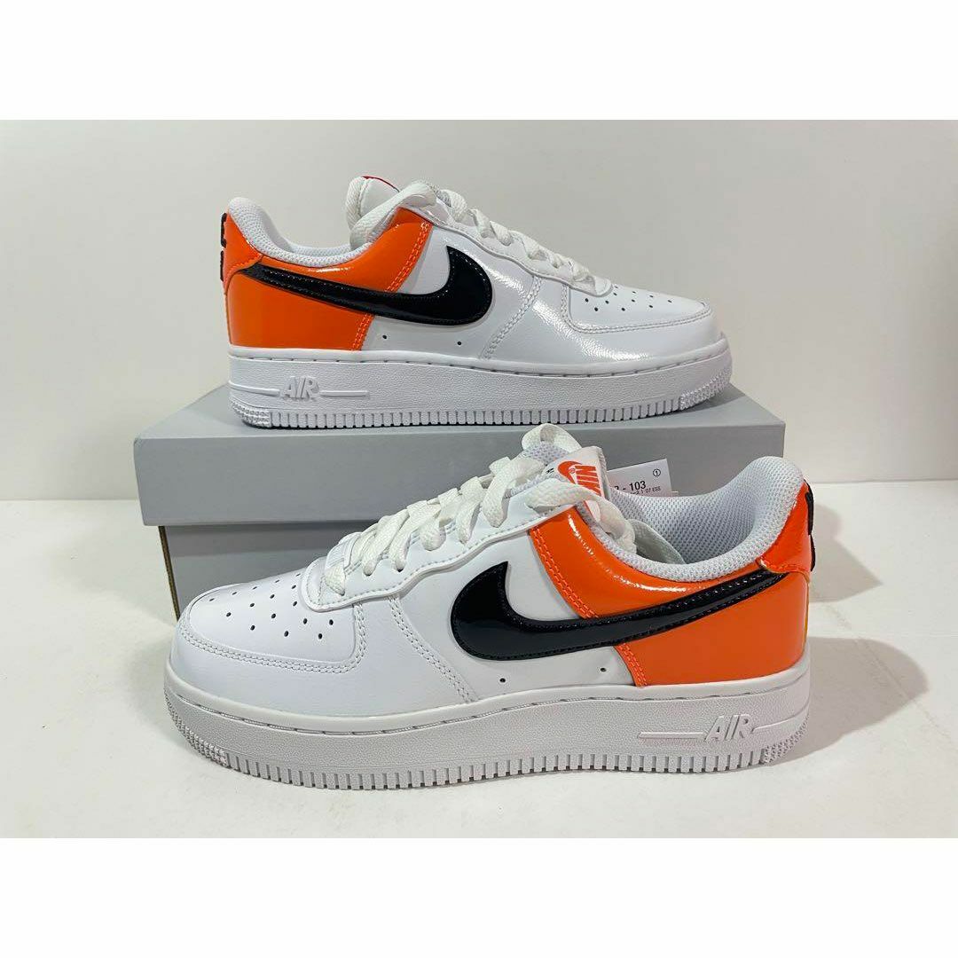 NIKE - 【新品】23.5cm NIKE エアフォース1ロー ESS オレンジパテント