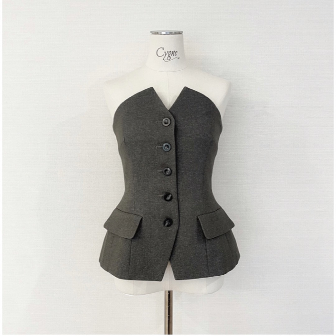 Drawer - 新品 cygne シーニュ ビスチェ Nelly グレーの通販 by